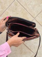کیف چرم طبیعی زنانه جلو دوخت فندوقی سنگی - تصویر 2