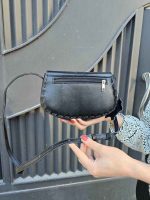 کیف چرم زنانه درب پروانه مشکی | 669-S - تصویر 5