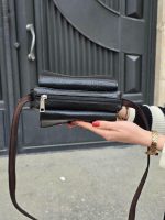 کیف چرم طبیعی زنانه مشکی تمام سنگی - تصویر 4