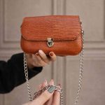 کیف زنانه چرم طبیعی نارنجی | متفاوت و ماندگار