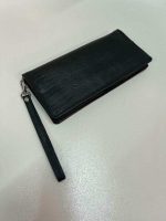 کیف چرم دور زیپ مشکی لیزارد - تصویر 5