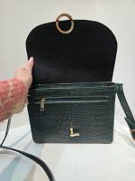 کیف چرم زنانه سبز سنگی - تصویر 3