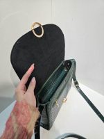 کیف چرم زنانه سبز سنگی - تصویر 4