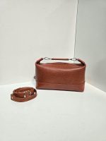 کیف چرم عسلی نارنجی فلوتر