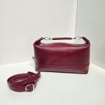 کیف چرم زنانه زرشکی فلوتر