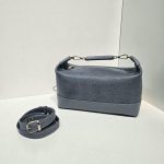 کیف چرم زنانه طوسی فلوتر