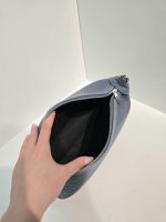 کیف چرم زنانه طوسی فلوتر - تصویر 5