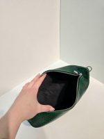 کیف چرم زنانه سبز فلوتر - تصویر 2