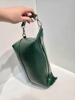 کیف چرم زنانه سبز فلوتر - تصویر 5