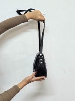کیف چرم ترنج مشکی حاشیه ساده | چرم اصل گاوی - تصویر 6