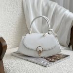 کیف کوچک دوشی قایقی رنگ سفید
