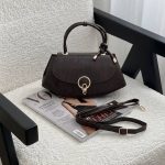 کیف کوچک دوشی قایقی رنگ قهوه ای