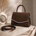 کیف مجلسی زنانه رنگ قهوه ای