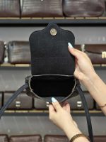 کیف چرم مشکی سنگی | چرم اصل گاوی - تصویر 5