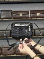 کیف چرم مشکی سنگی | چرم اصل گاوی - تصویر 6