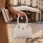 کیف صندوقی جا دسته دار رنگ سفید