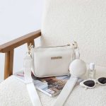 کیف کوچک طرح برند MIU MIU رنگ سفید
