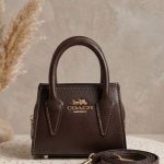 کیف دخترانه طرح برند Coach رنگ قهوه ای