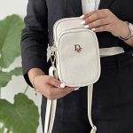 کیف دوشی موبایلی رنگ کرم